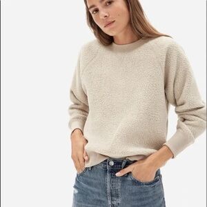 EVERLANE The Renew Fleece Raglan Sweater in Oatmeal - Sz XS